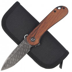 Nóż CIVIVI Elementum Cuibourtia Wood, Black Damascus (C907DS-2)