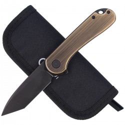 Nóż CIVIVI Elementum Flipper Black Brass, Black Stonewashed (C907T-A)