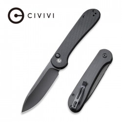 Nóż CIVIVI Button Lock Elementum Black G10, Black Stonewashed (C2103A)