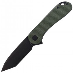 Nóż CIVIVI Elementum Flipper Green Micarta, Black Stonewashed (C907T-E)