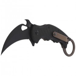 Nóż FOX Karambit Titanium Frame Lock / Carbon Fiber, Cerakote Black (FX-599TiC)