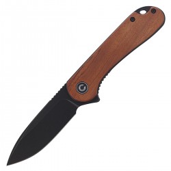 Nóż CIVIVI Elementum Flipper Cuibourtia Wood, Black Stonewashed (C907U)