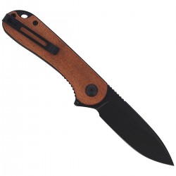 Nóż CIVIVI Elementum Flipper Cuibourtia Wood, Black Stonewashed (C907U)