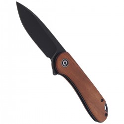 Nóż CIVIVI Elementum Flipper Cuibourtia Wood, Black Stonewashed (C907U)