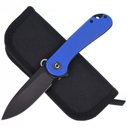 Nóż CIVIVI Elementum Flipper Blue G10, Black Stonewashed (C907X)