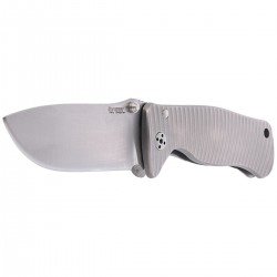 Nóż LionSteel SR2 Titanium Grey, Satin Blade (SR2 G)