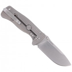 Nóż LionSteel SR2 Titanium Grey, Satin Blade (SR2 G)