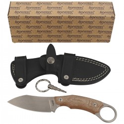 Nóż LionSteel H1 Karambit Canvas Natural, Stone Washed Blade (H1 CVN)