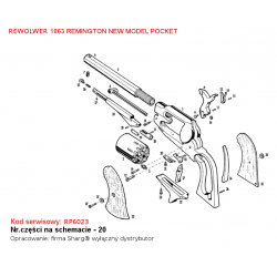 Sprężyna Pietta 1863 Remington Pocket (RP6023)