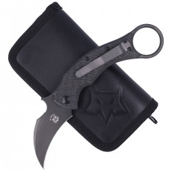 Nóż FOX Karambit Black Bird by Bastinelli Carbon Fiber / Gray Titanium, PVD Elmax (FX-591 TiCB)