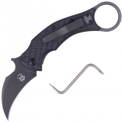 Nóż FOX Karambit Black Bird by Bastinelli Carbon Fiber/Bronze Ti, PVD Elmax (FX-591 TiCBR)