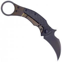 Nóż FOX Karambit Black Bird by Bastinelli Carbon Fiber/Bronze Ti, PVD Elmax (FX-591 TiCBR)