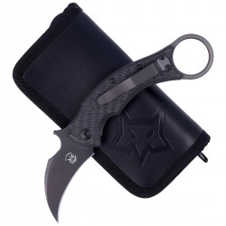 Nóż FOX Karambit Black Bird by Bastinelli Carbon Fiber/Bronze Ti, PVD Elmax (FX-591 TiCBR)