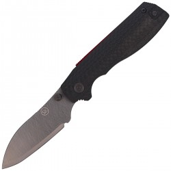 Nóż Sandrin Knives Torino V2 Carbon Fiber, Polyhedral Tungsten Carbide 71HRC