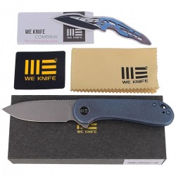 Nóż WE Knife Elementum Blue Titanium, Gray Stonewashed (WE18062X-2)