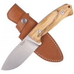 Nóż LionSteel Bushcraft Olive Wood, Satin Blade (M3 UL)