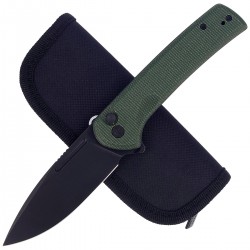 Nóż CIVIVI Conspirator Green Micarta, Black Stonewashed (C21006-2)