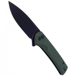 Nóż CIVIVI Conspirator Green Micarta, Black Stonewashed (C21006-2)