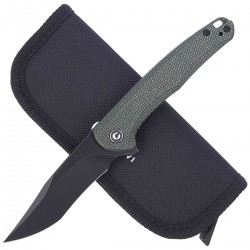 Nóż CIVIVI Mini Sandbar Green Micarta, Black Stonewashed by Eric Ochs (C20011-3)