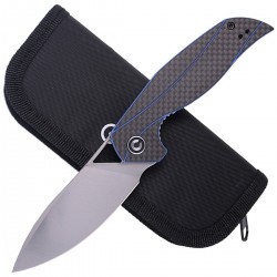 Nóż CIVIVI Anthropos Blue G10 / Carbon Fiber, Satin Finish by Elijah Isham (C903B)