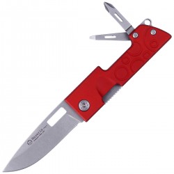 Nóż Maserin D-Dut with Multi-Tool Red Aluminium, Stonewashed (214/R)