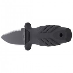 Nóż nurkowy Fox Tactical Elementum Dagger PP+TPE Black, Black Blade (FX-647 S)