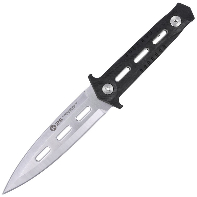 Nóż K25 Boot Knife Black G10, Satin CNC (32556)