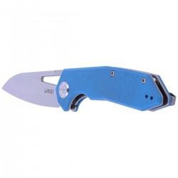 Nóż Kubey Knife New Vagrant Blue G10, Sandblast AUS-10 (KU291C)