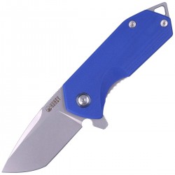 Nóż Kubey Knife Campe, Blue G10, Sandblast D2 (KU203D)