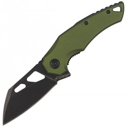 Nóż FoxEdge Atrax Green Aluminium, Black Stonewashed by Simonutti (FE-026 AOD)