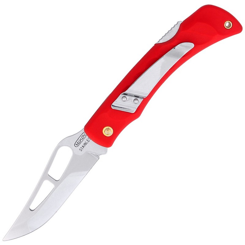 Nóż Mikov Crocodile Clip Point Folder Klips (243-NH-1/A CLIP/RED)