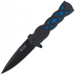 Nóż Herbertz Solingen CJH Black/Blue, Black Blade (44008)