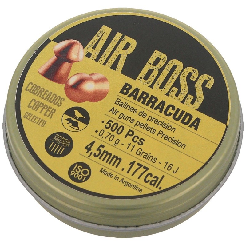 Śrut Apolo Air Boss Barracuda Copper 4.52mm, 500szt (E30002-2)