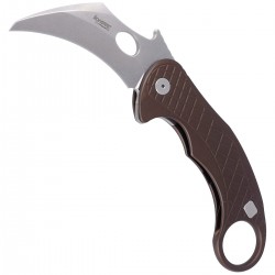 Nóż LionSteel L.E.One Karambit Brown Aluminium, Stone Washed MagnaCut by Emerson Design (LE1 A ES)