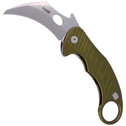 Nóż LionSteel L.E.One Karambit Green Aluminium, Stone Washed MagnaCut by Emerson Design (LE1 A GS)