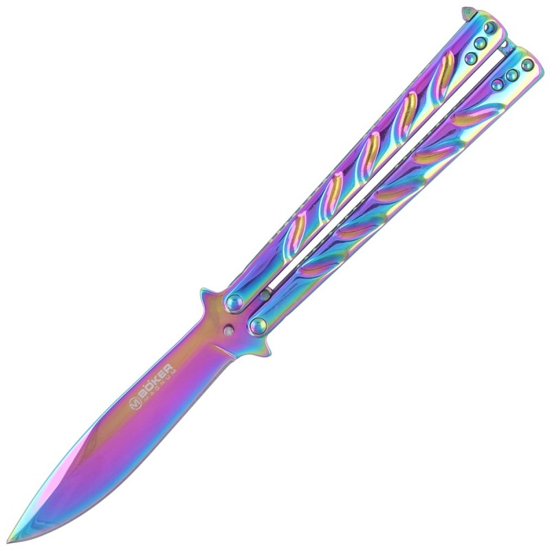 Nóż Böker Magnum Balisong Rainbow (06EX401)