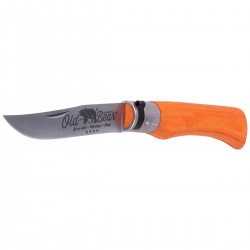 Nóż Antonini Old Bear Laminated Orange Wood, Satin Stainless (9307/21_MOK)