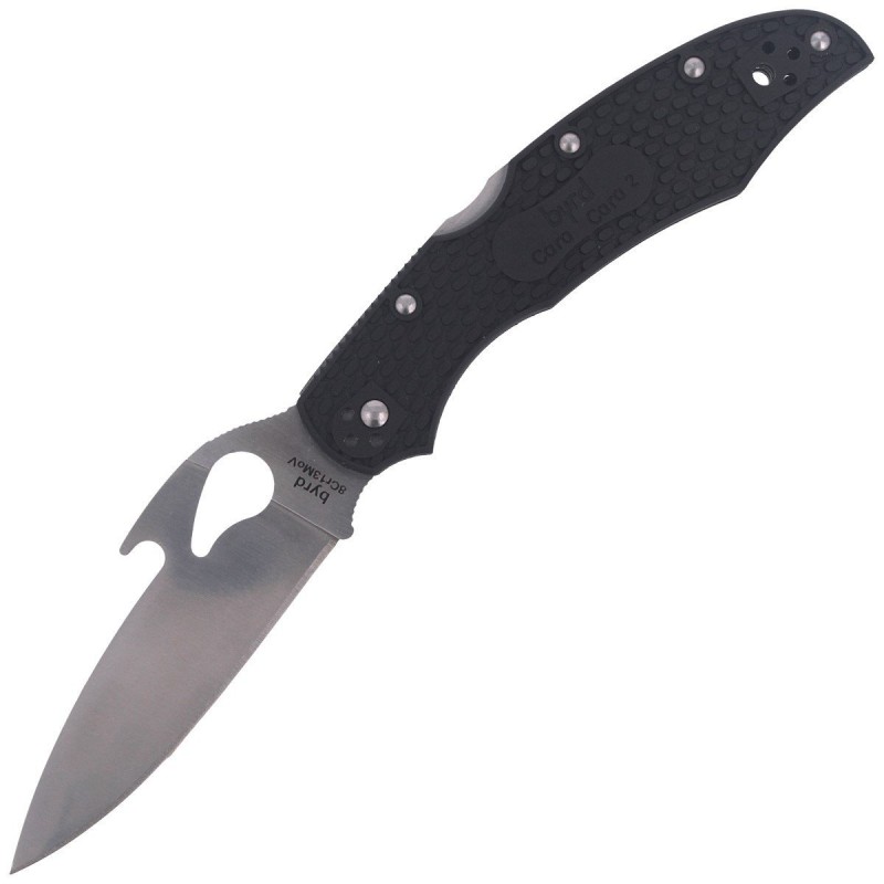 Nóż Spyderco Byrd Cara Cara 2 FRN Emerson  Black Plain (BY03PBK2W)