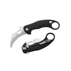 Nóż LionSteel L.E.One Karambit Black Aluminium, Stone Washed MagnaCut by Emerson Design (LE1 A BS)