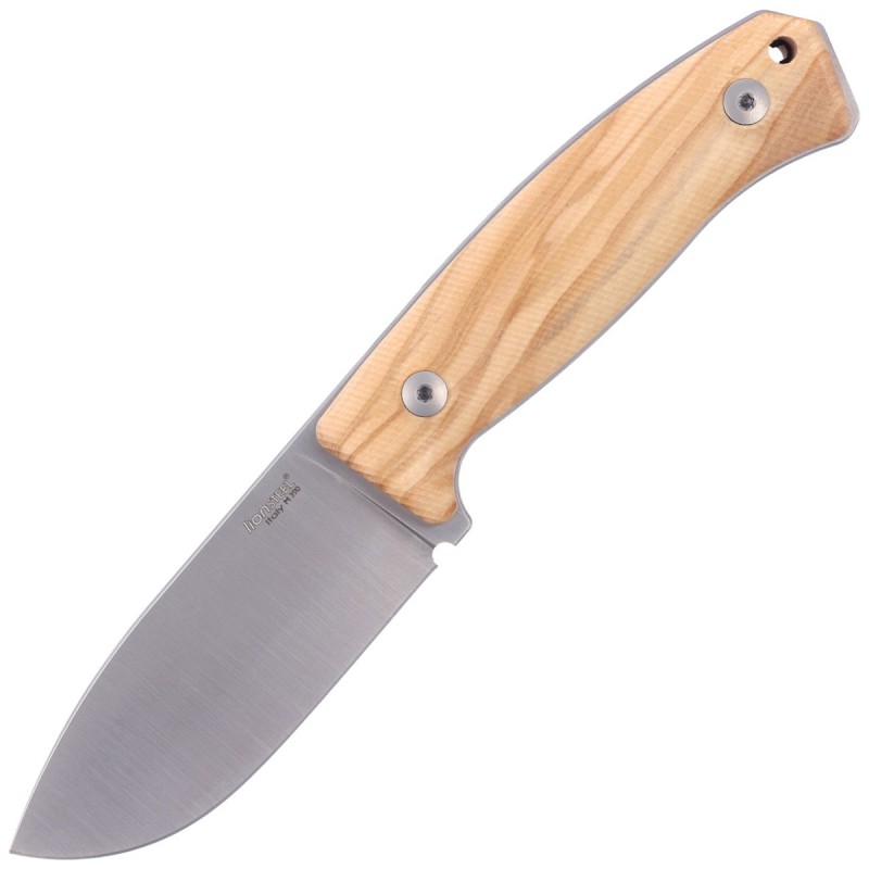 Nóż LionSteel Bushcraft Olive Wood, Satin Blade M390 (M2M UL)