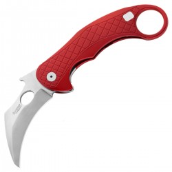 Nóż LionSteel L.E.One Karambit Red Aluminium, Stone Washed MagnaCut by Emerson Design (LE1 A RS)