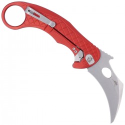 Nóż LionSteel L.E.One Karambit Red Aluminium, Stone Washed MagnaCut by Emerson Design (LE1 A RS)