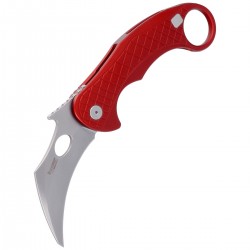 Nóż LionSteel L.E.One Karambit Red Aluminium, Stone Washed MagnaCut by Emerson Design (LE1 A RS)