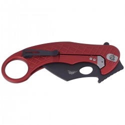 Nóż LionSteel L.E.One Karambit Red Aluminium, Chemical Black MagnaCut by Emerson Design (LE1 A RB)