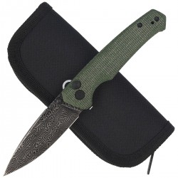 Nóż CIVIVI Altus Green G10, Black Damascus (C20076-DS1)