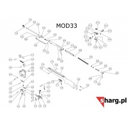 Śruba mocująca kabłąk przednia do Hatsan MOD 33-155, Dominator 200, Striker, Proxima (777)