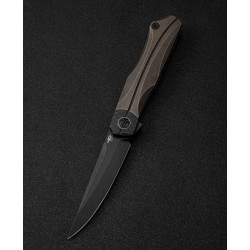 Nóż Bestech Thyra Bronze Stonewash Titanium / Carbon Fiber, Black Stonewash M390 by Kombou (BT2106C)