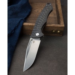 Nóż Bestech Keen II Titanium / Carbon Fiber, Stonewashed / Satin CPM S35VN by Koens Craft (BT2301A)