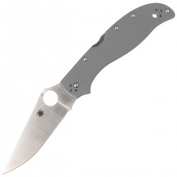 Nóż Spyderco Stretch 2 XL Gray G-10, CPM Cru-Wear Plain (C258GPGYCW)