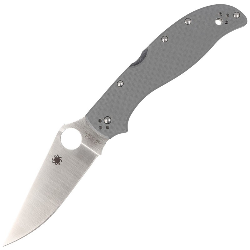 Nóż Spyderco Stretch 2 XL Gray G-10, CPM Cru-Wear Plain (C258GPGYCW)